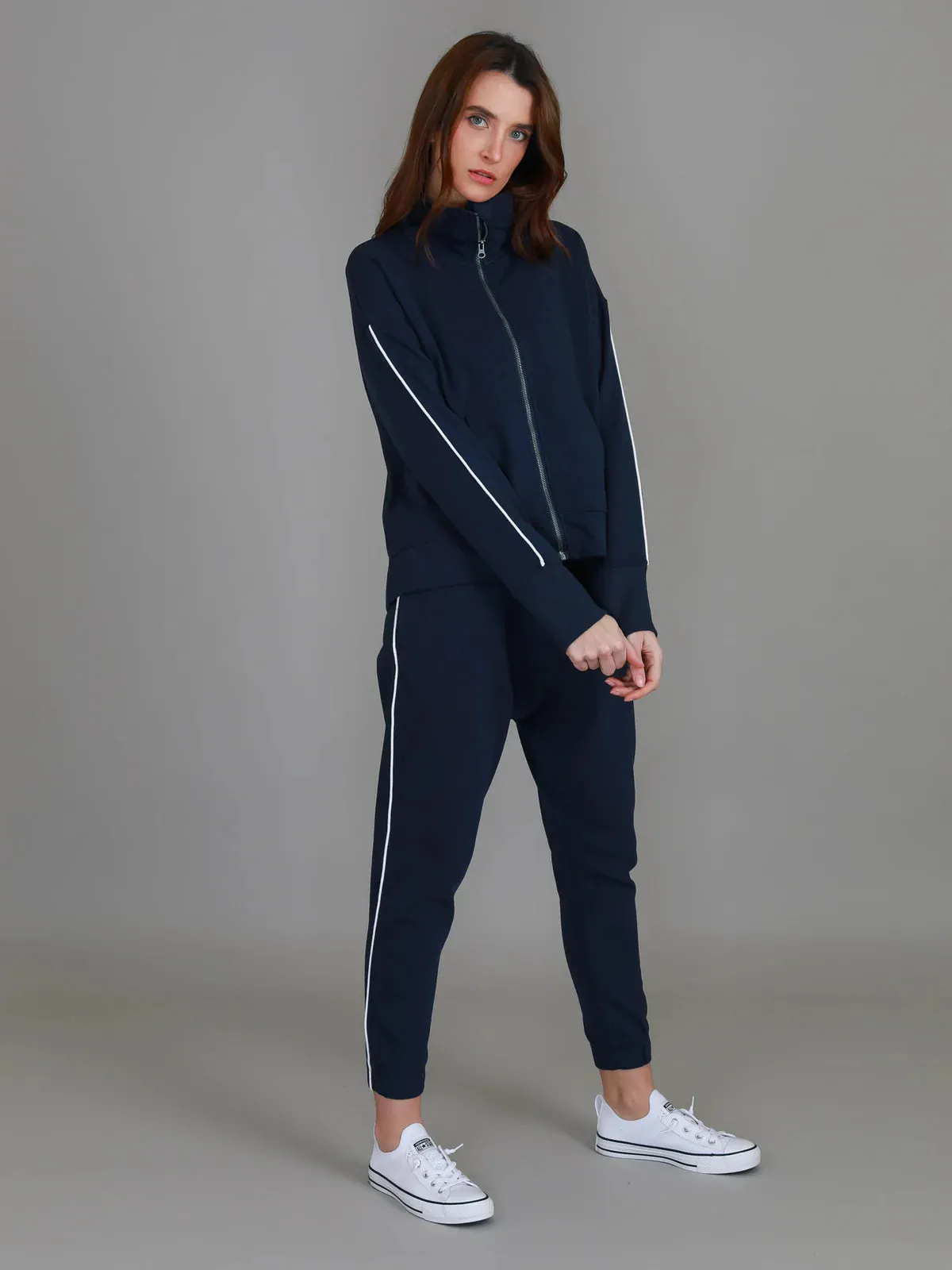 Ivy Side Stripe Jacket - Ink