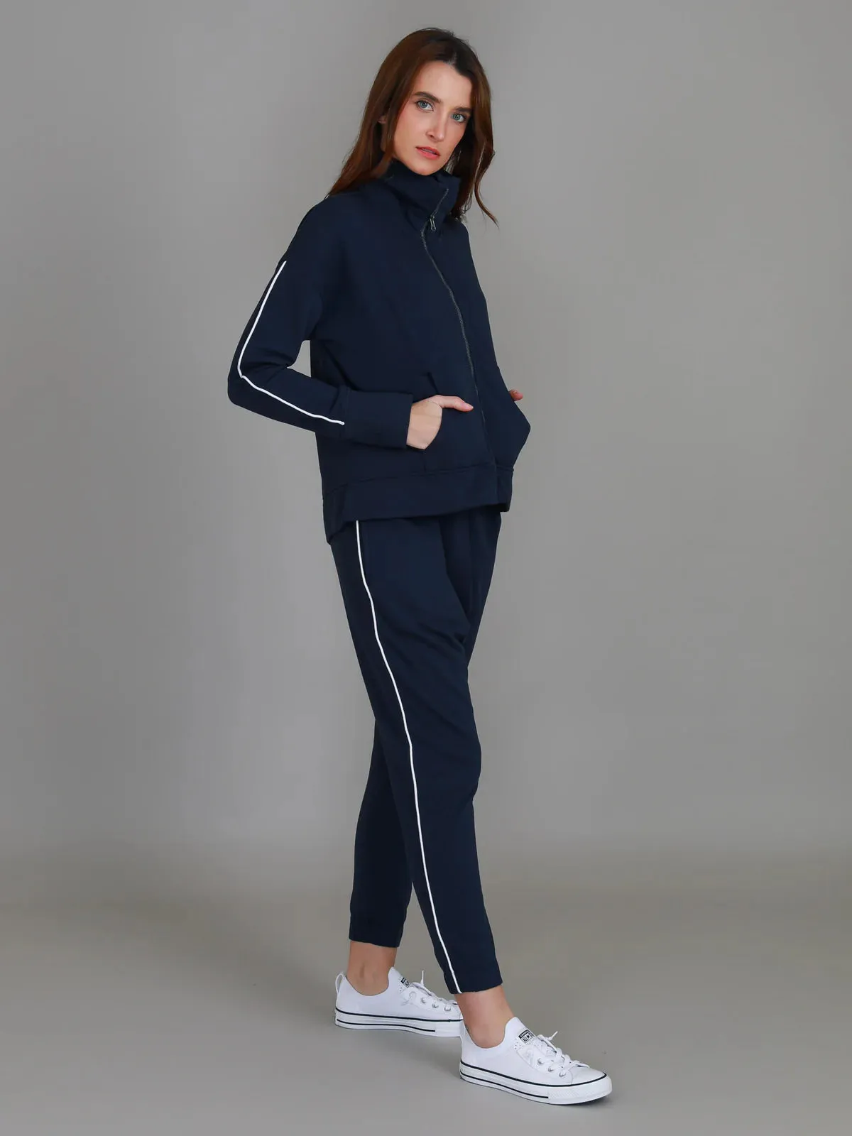 Ivy Side Stripe Jacket - Ink