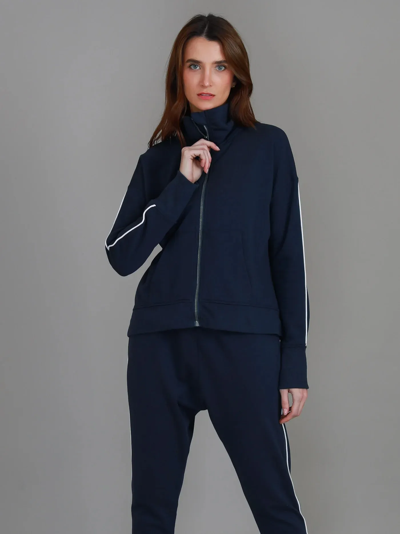 Ivy Side Stripe Jacket - Ink
