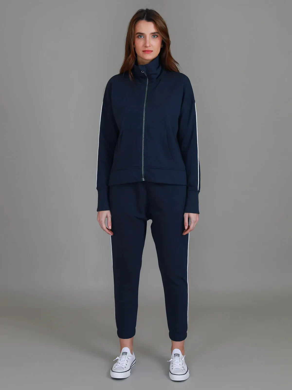 Ivy Side Stripe Jacket - Ink