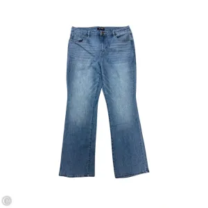 Jeans Wide Leg By D Jeans In Blue Denim, Size: 14