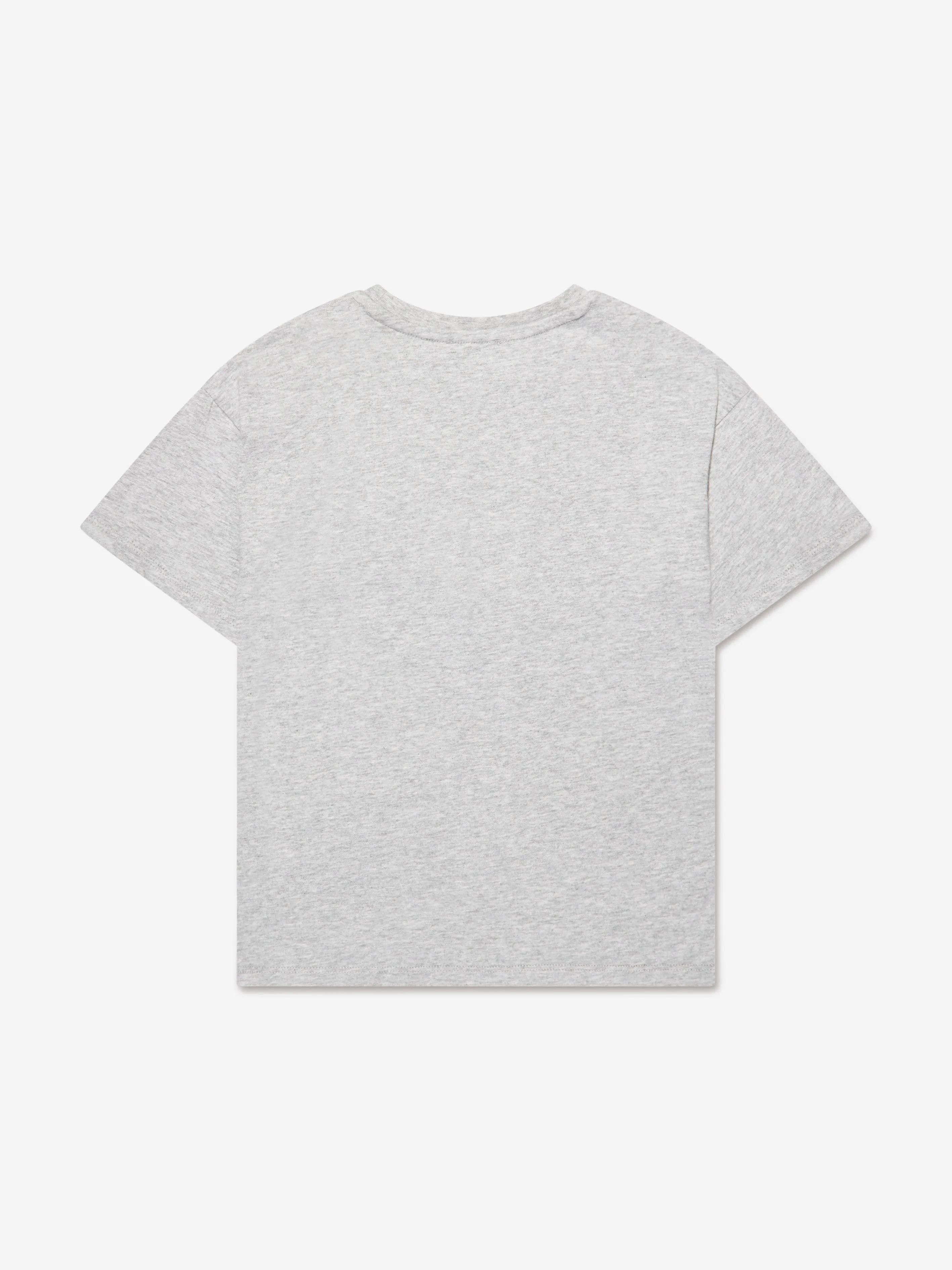 KENZO Boys Logo Print T-Shirt in Grey