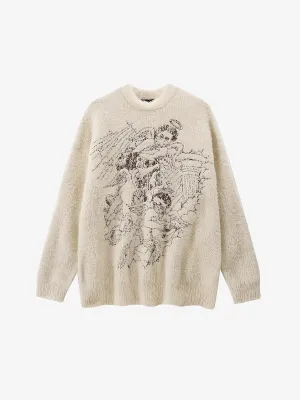 KG Mink Graphic Sweater