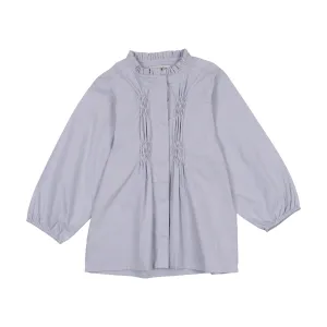 Kin   Kin sky blue Girls ruffled collar shirt (K241)