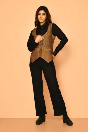 Kyra Handloom Cotton Waist Coat