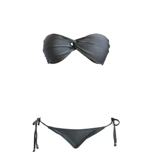 La Sirene Betin Bandeau Bikini - Charcoal Gray