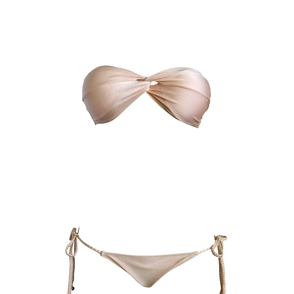 La Sirene Betin Bandeau Bikini - Nude