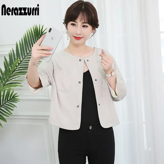 Lambs wool Coat Beige spring jacket women 2019 elegant casual plus size