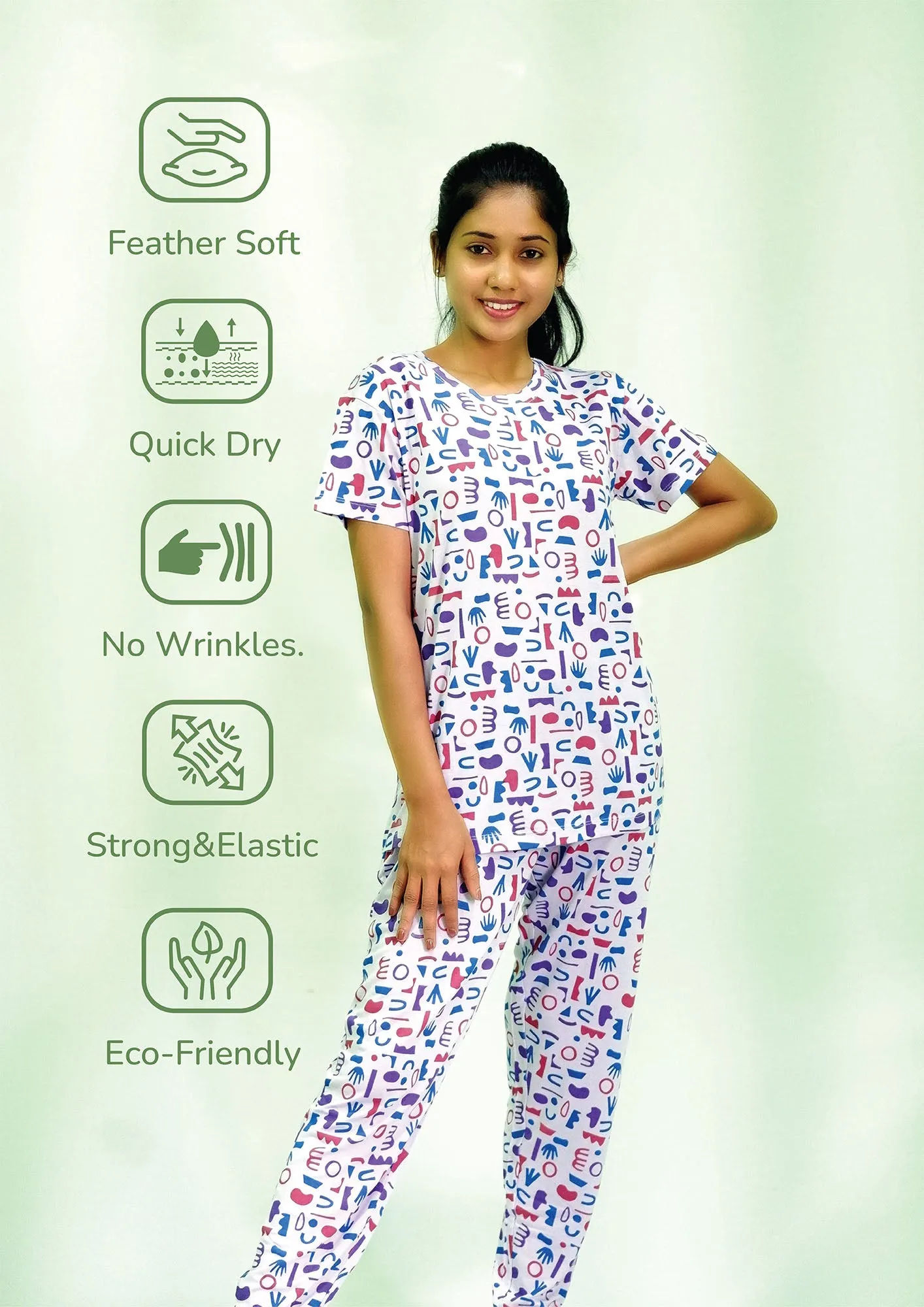 Lavender Dreamland Women's Pajamas Set in TENCEL™