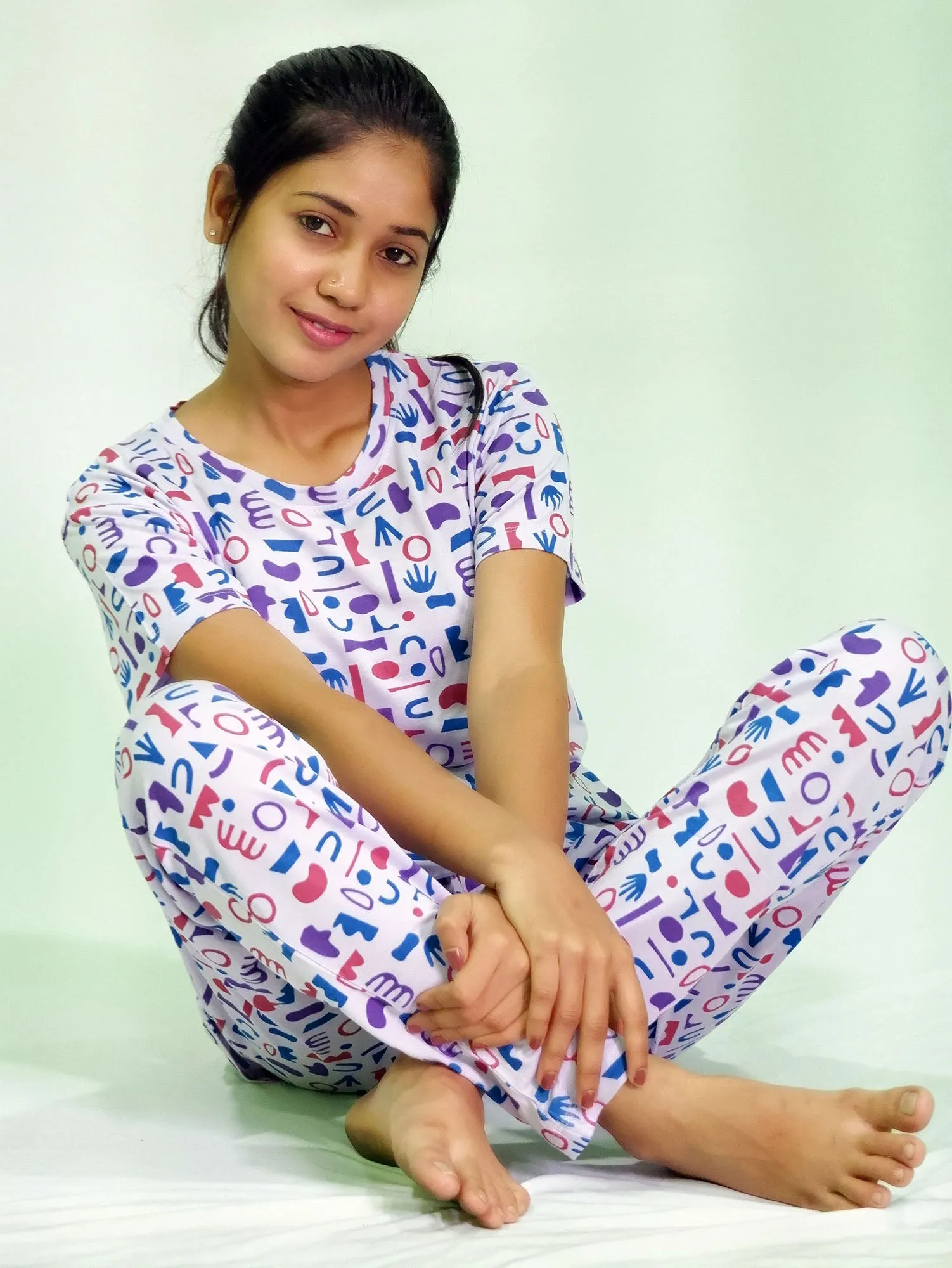 Lavender Dreamland Women's Pajamas Set in TENCEL™