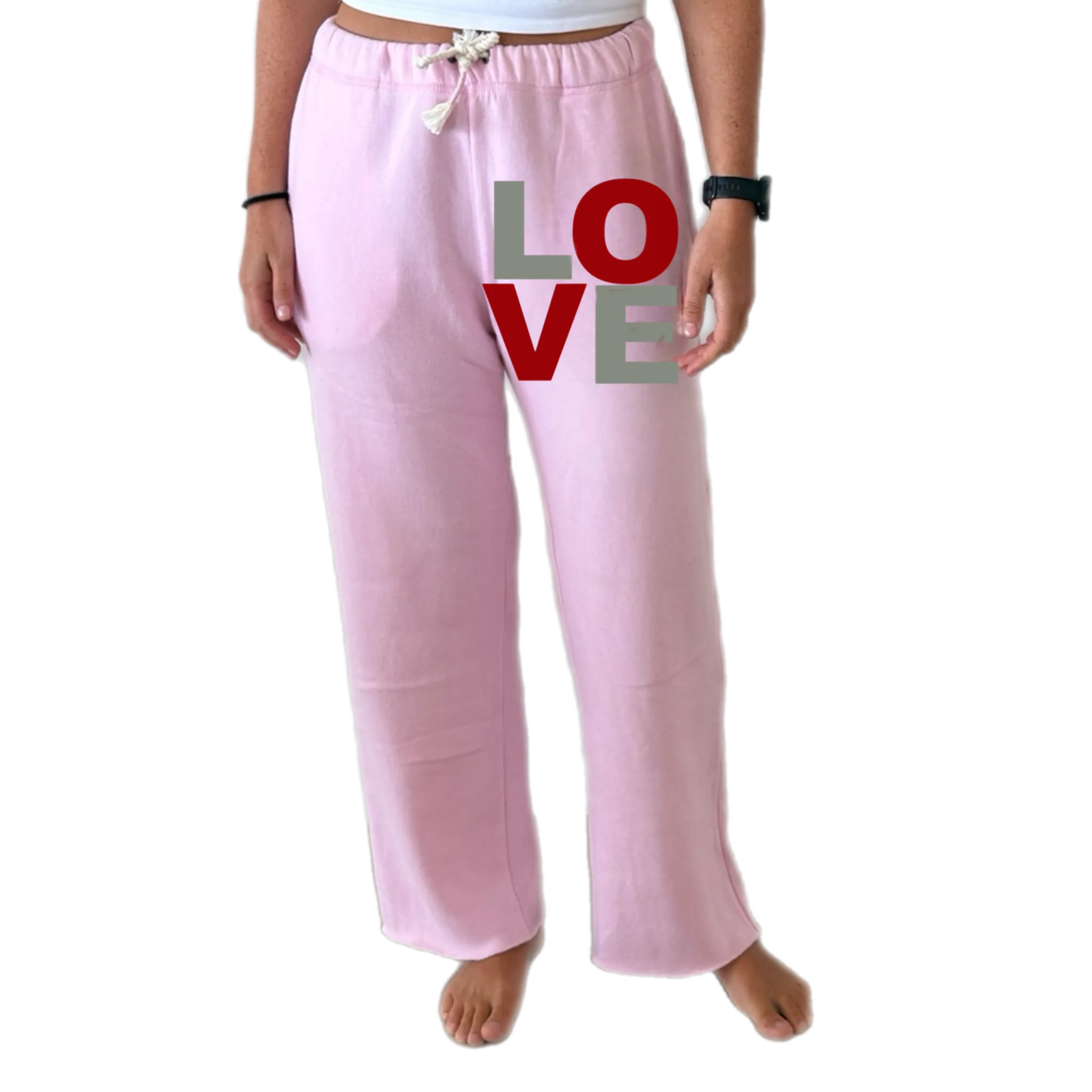 Love Boyfriend Pants Pink