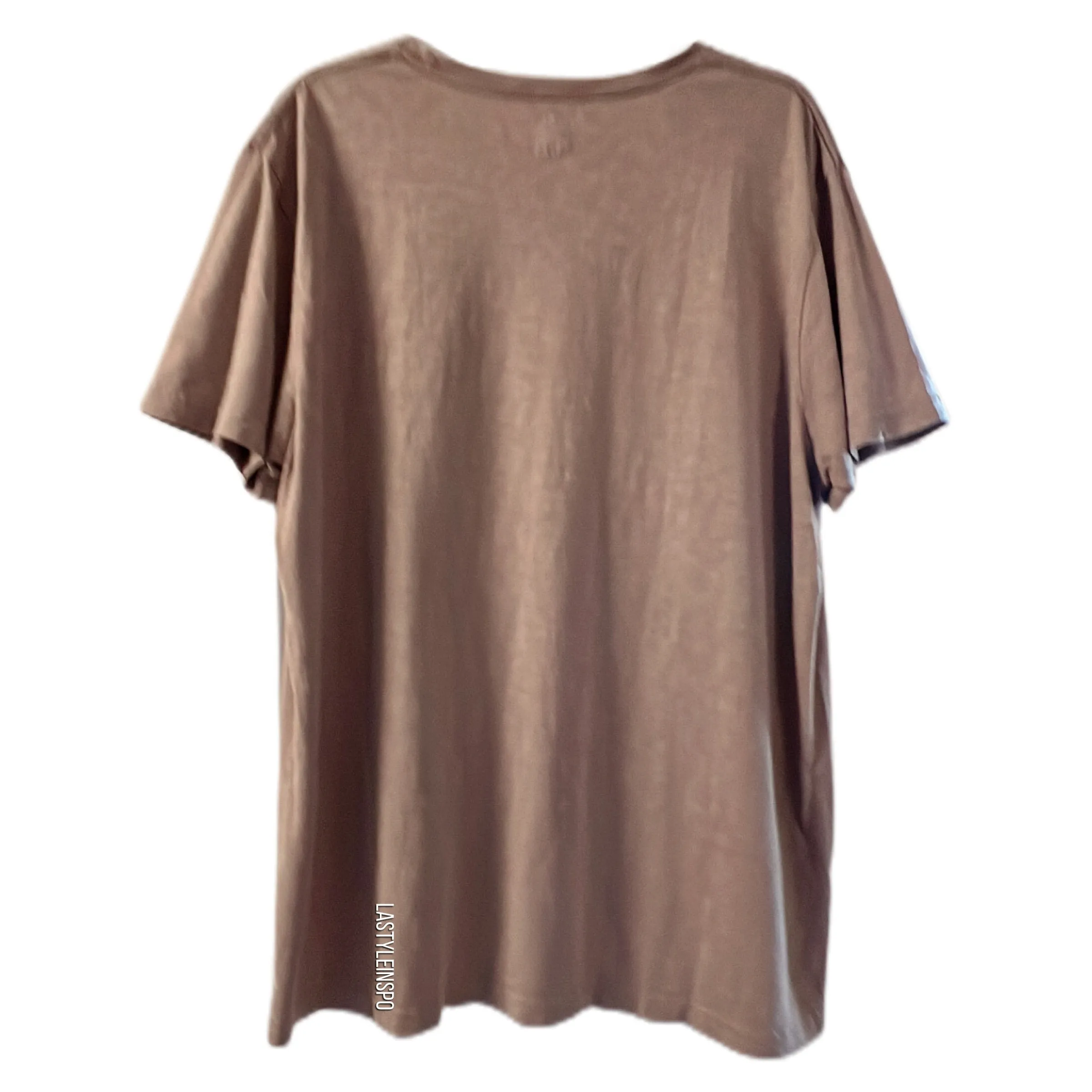 Lucky Brand Men’s Tshirt Greetings from Paradise Cuba Pattern in Brown Size XL
