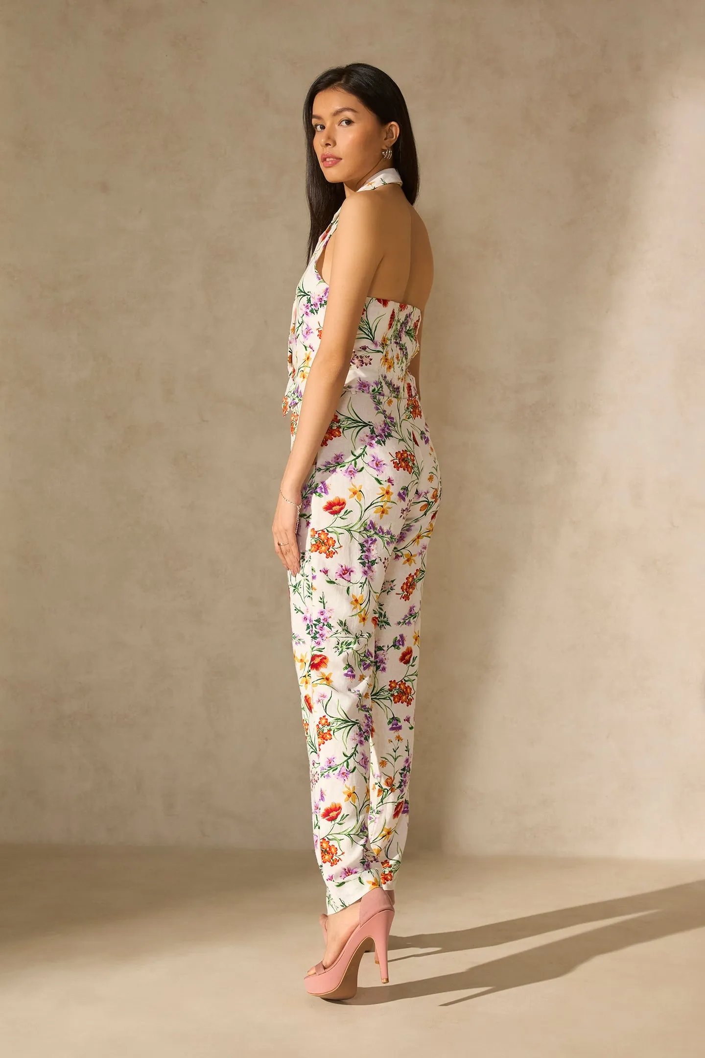 Lyra Pant|Linen Blend Straight Pants