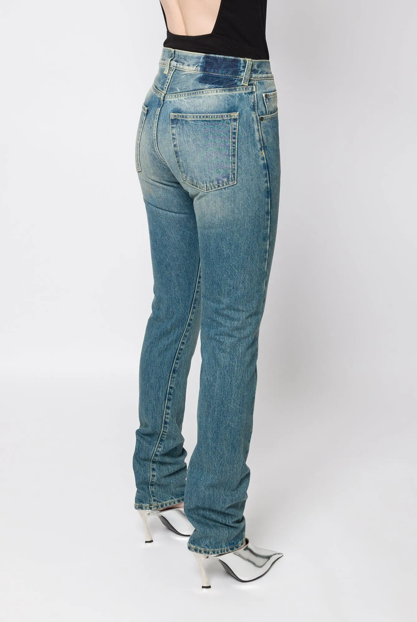 Maison Margiela 5 Pocket Light Wash Straight Leg Jeans