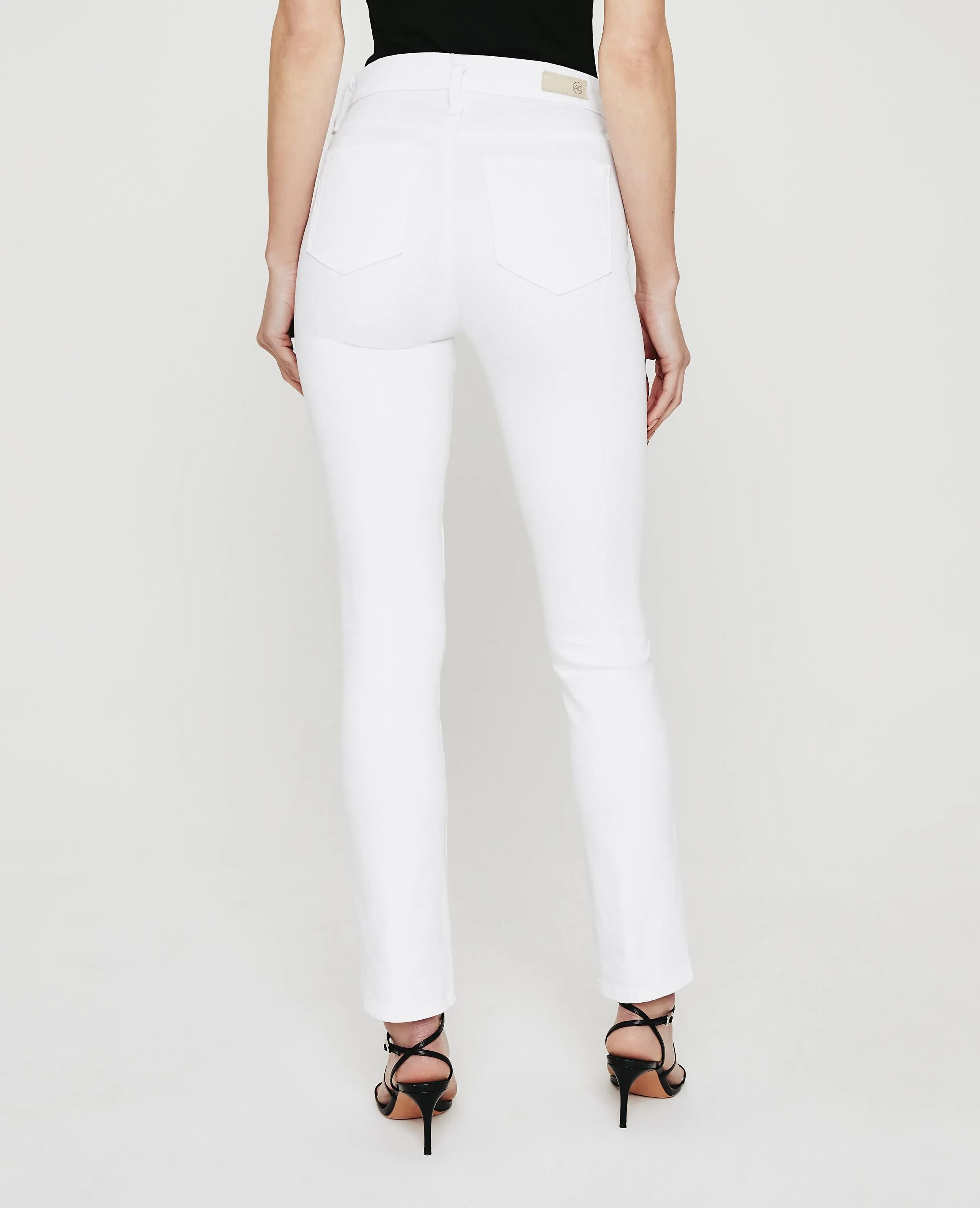 Mari High Rise Straight White
