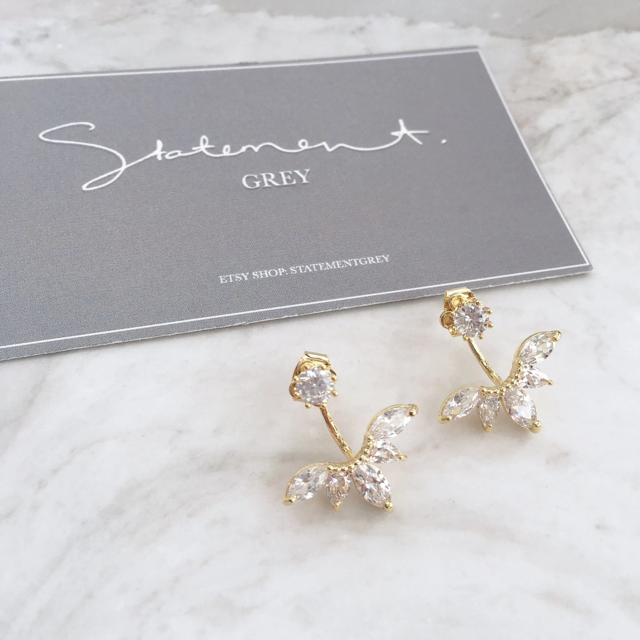 Marquise Jacket Earring