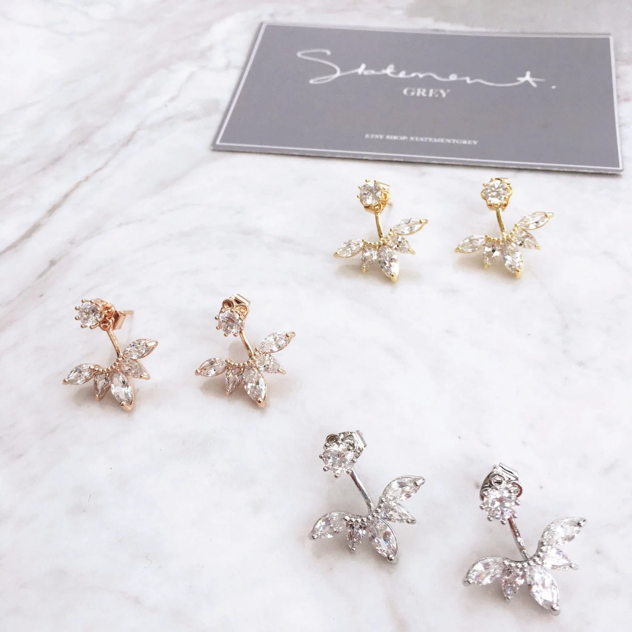 Marquise Jacket Earring