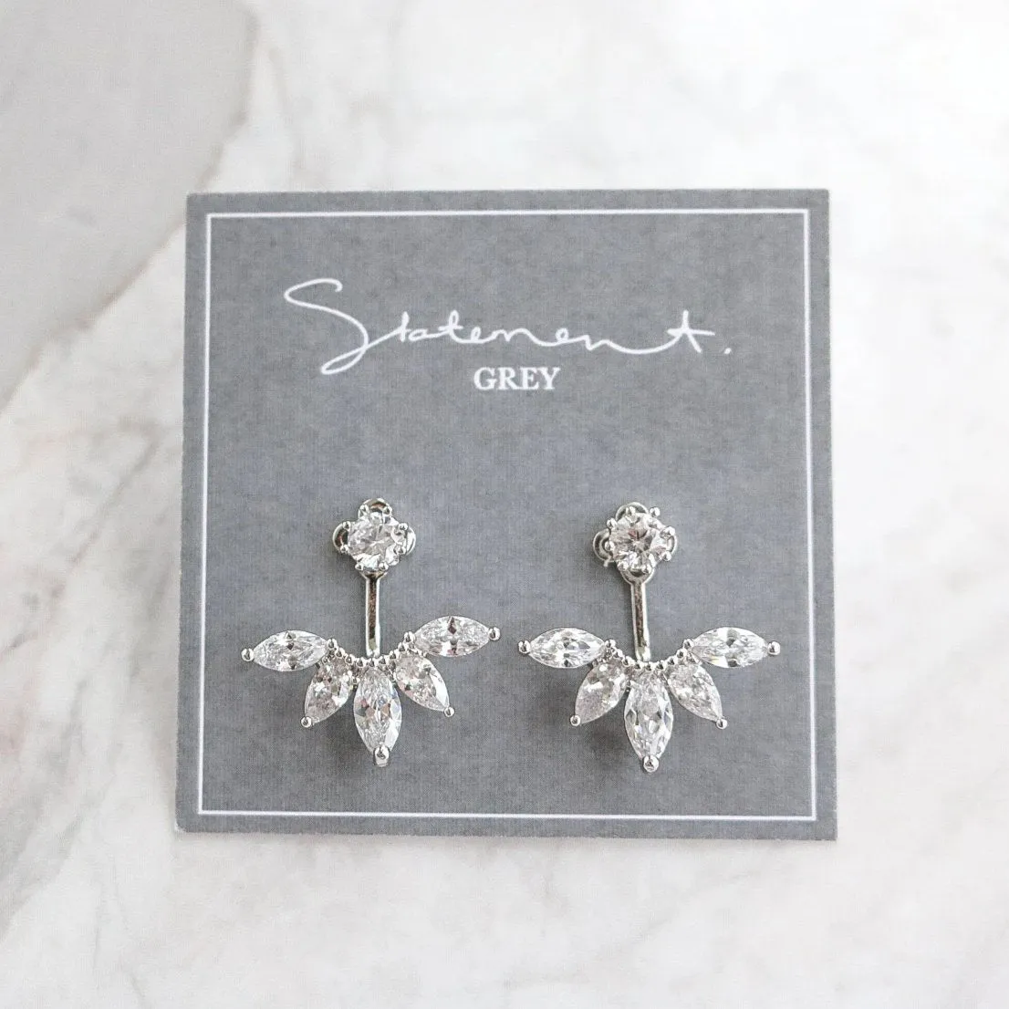 Marquise Jacket Earring