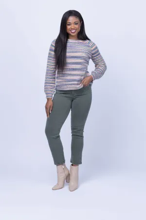 Nic Zoe 28" Colored Mid-Rise Jean in Briar
