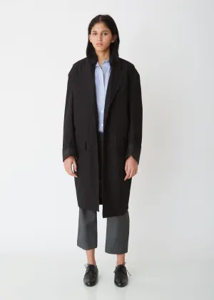 Off-Shoulder Blazer Coat