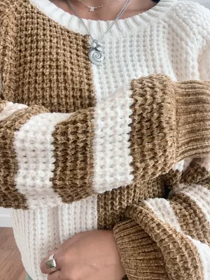 Olive Checkered Sweater