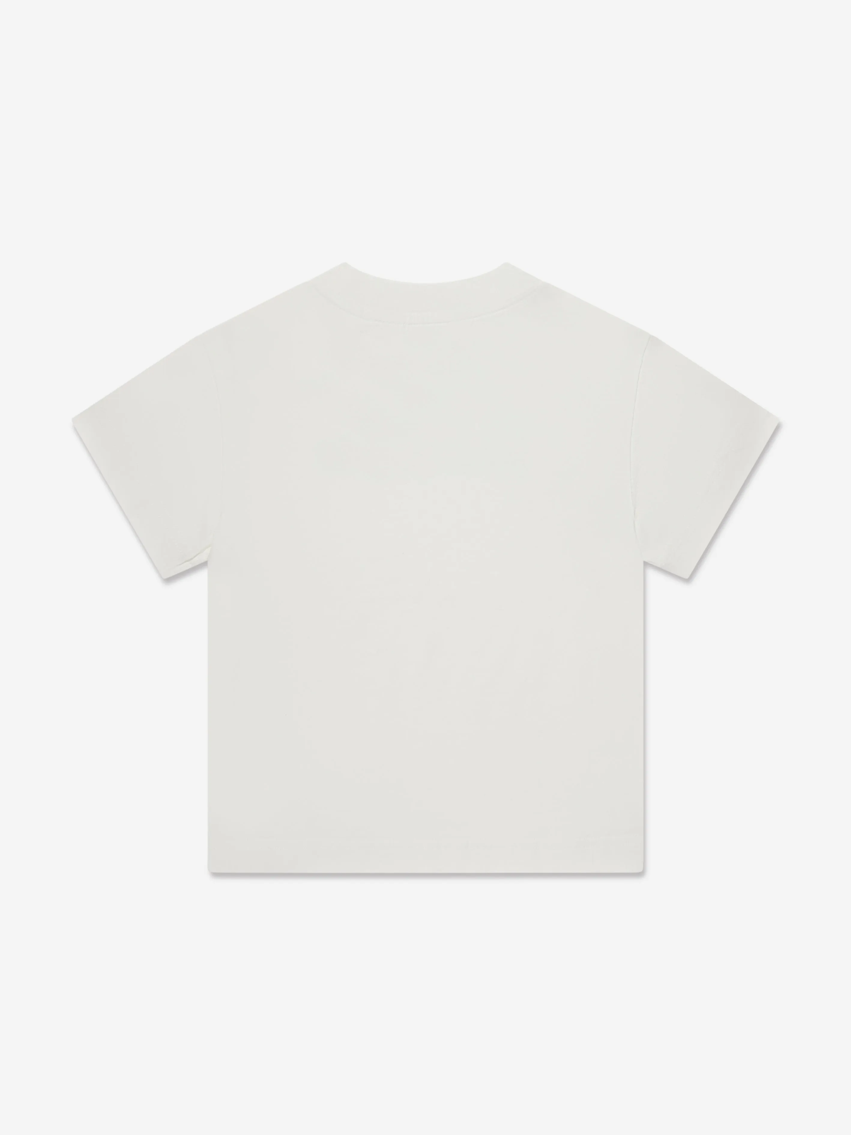 Palm Angels Boys Neon Logo T-Shirt in White