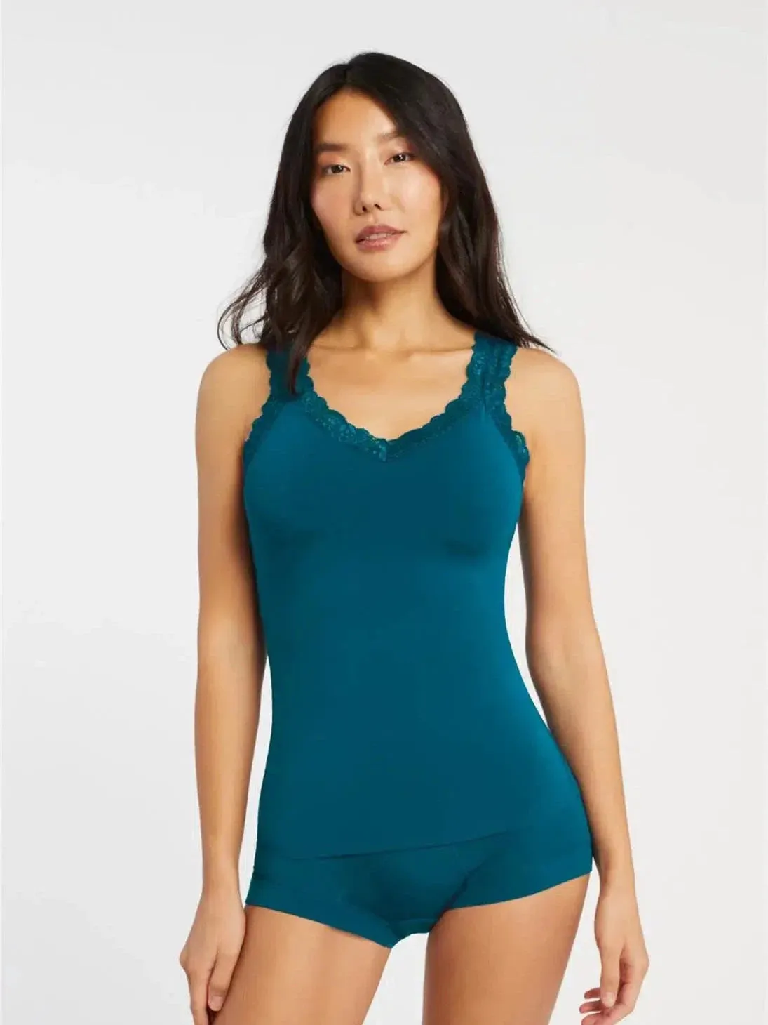 Peacock Iconic Cami with Shelf Bra
