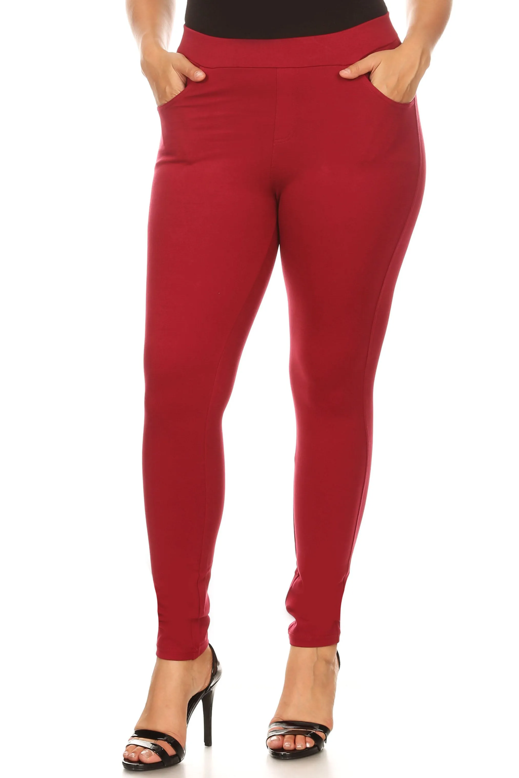 Plus Size Forever Chic Ponte Pants