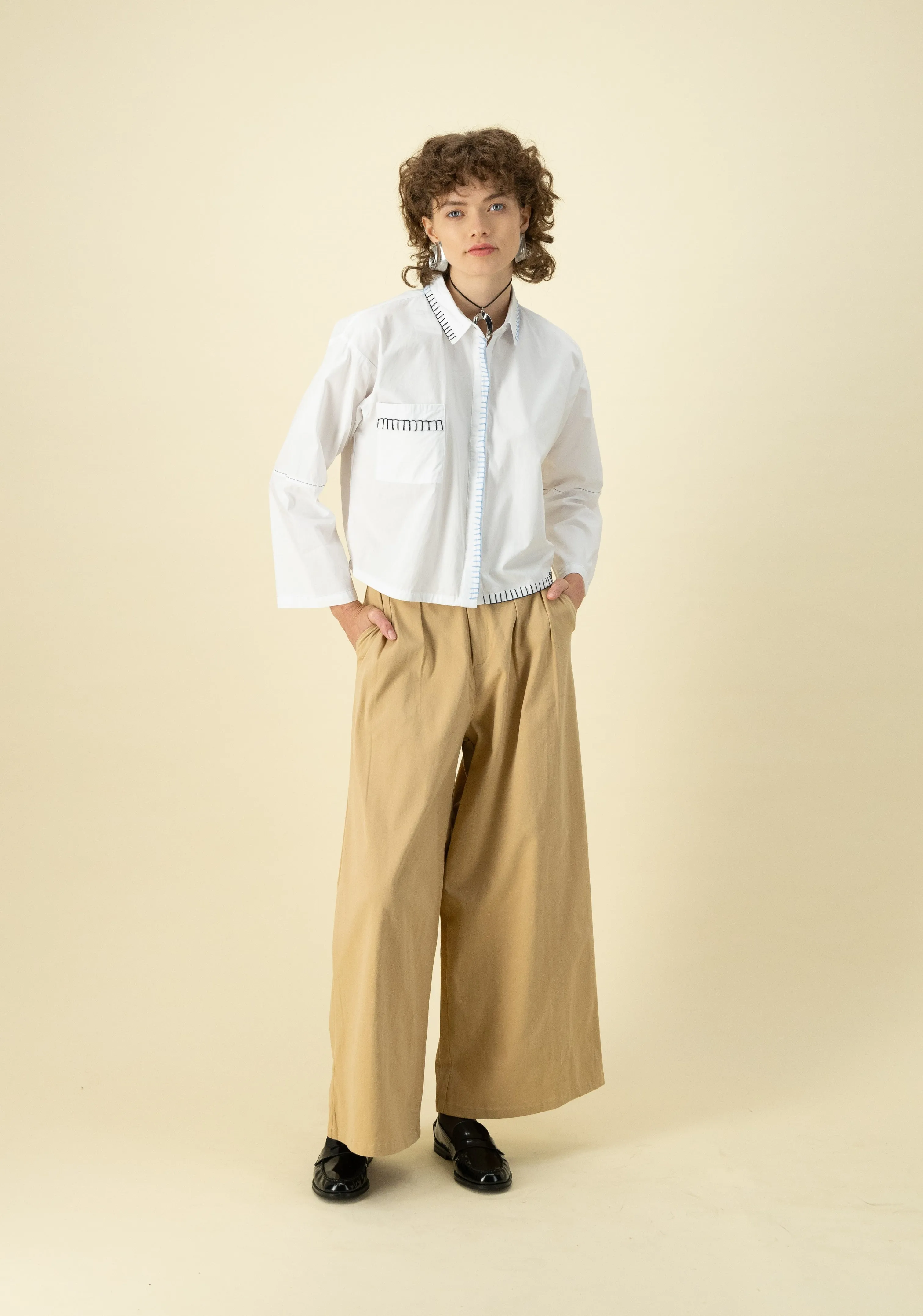 Pocket Pant in Beige