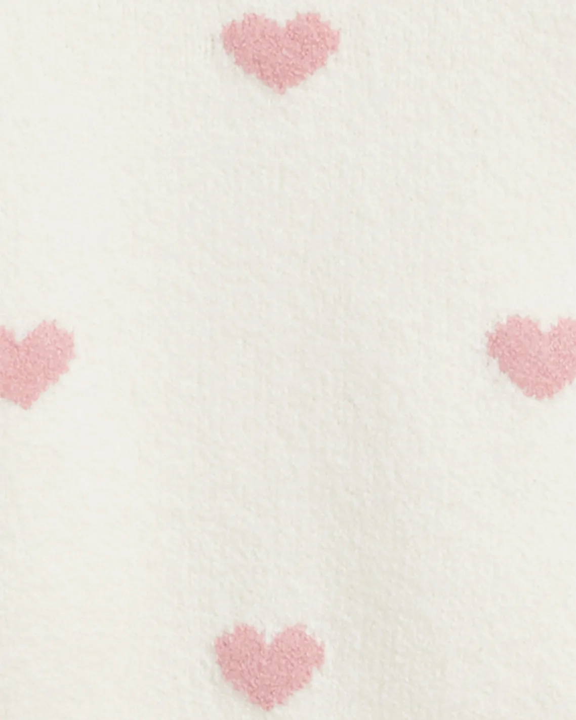 Puff Sleeve Heart Sweater in White