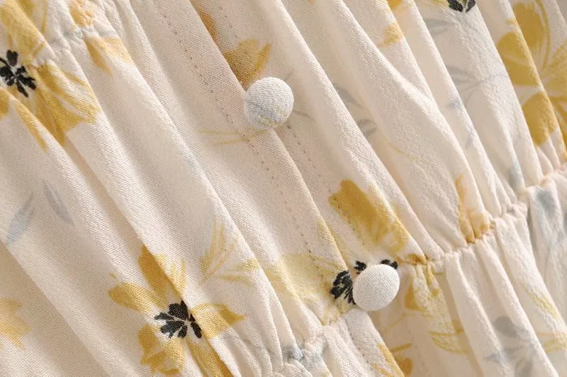 PUFF SLEEVES FLORAL TOP