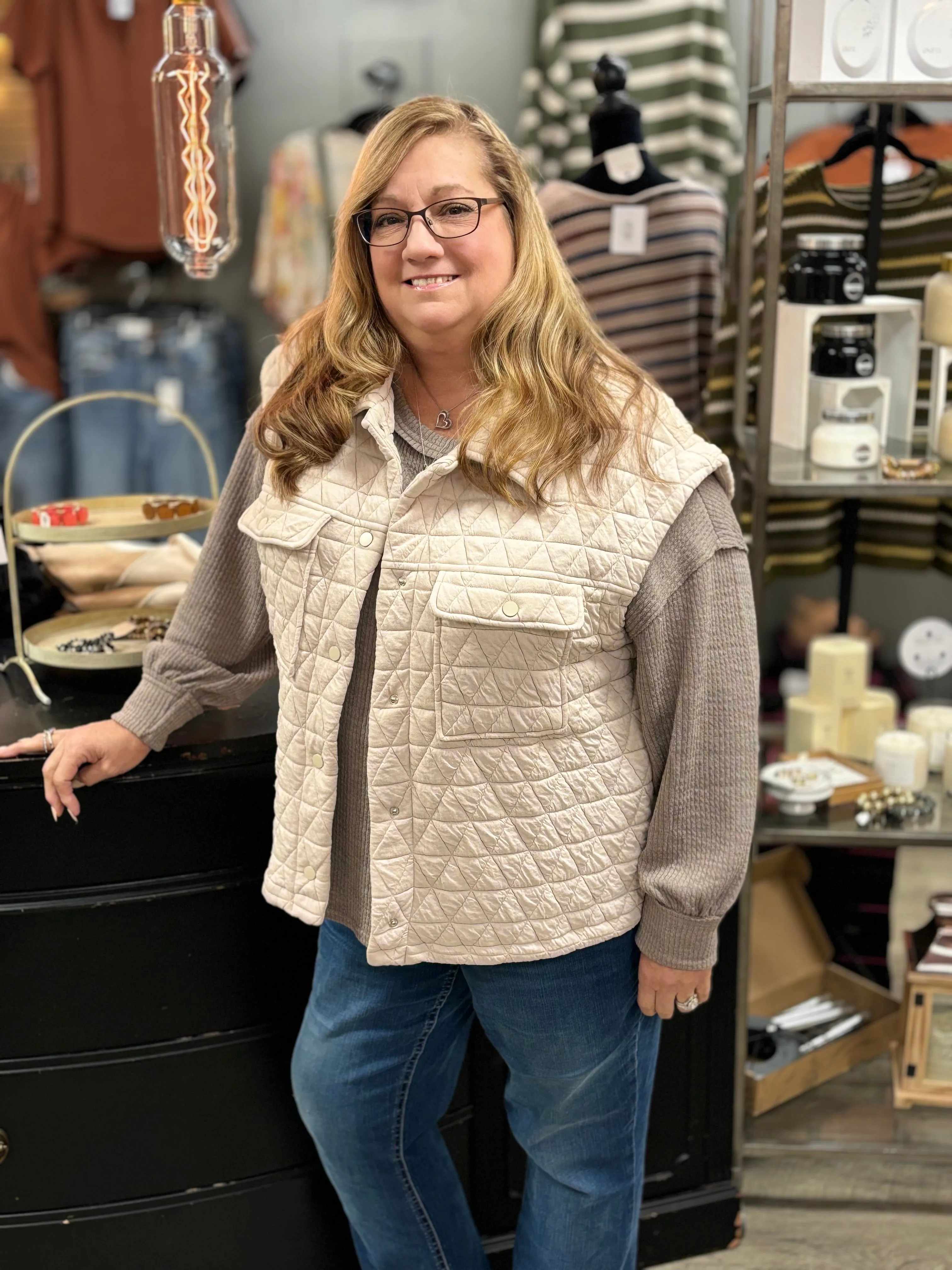 Quinn Quilted Utility Vest