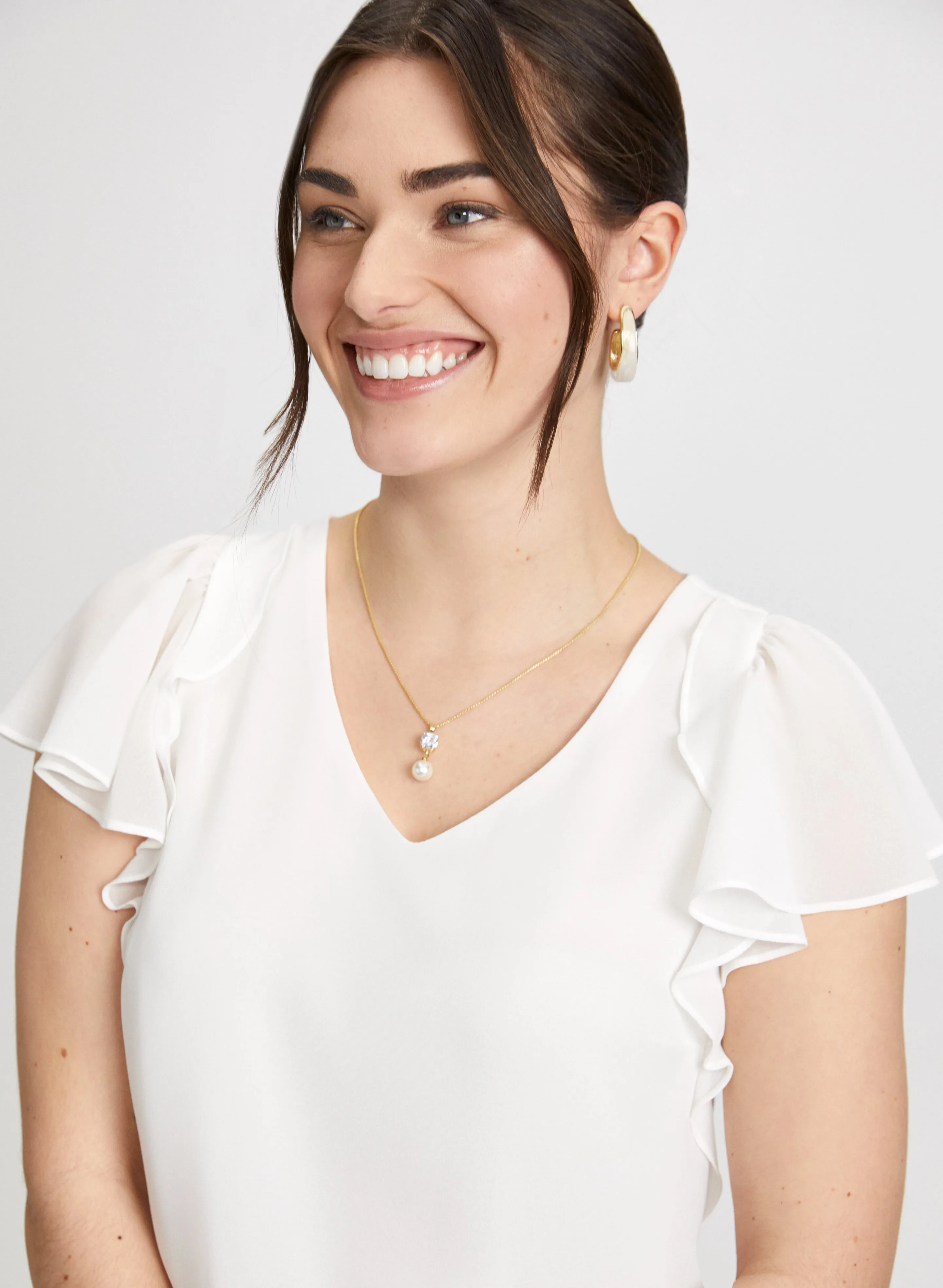 Ruffle Sleeve Top