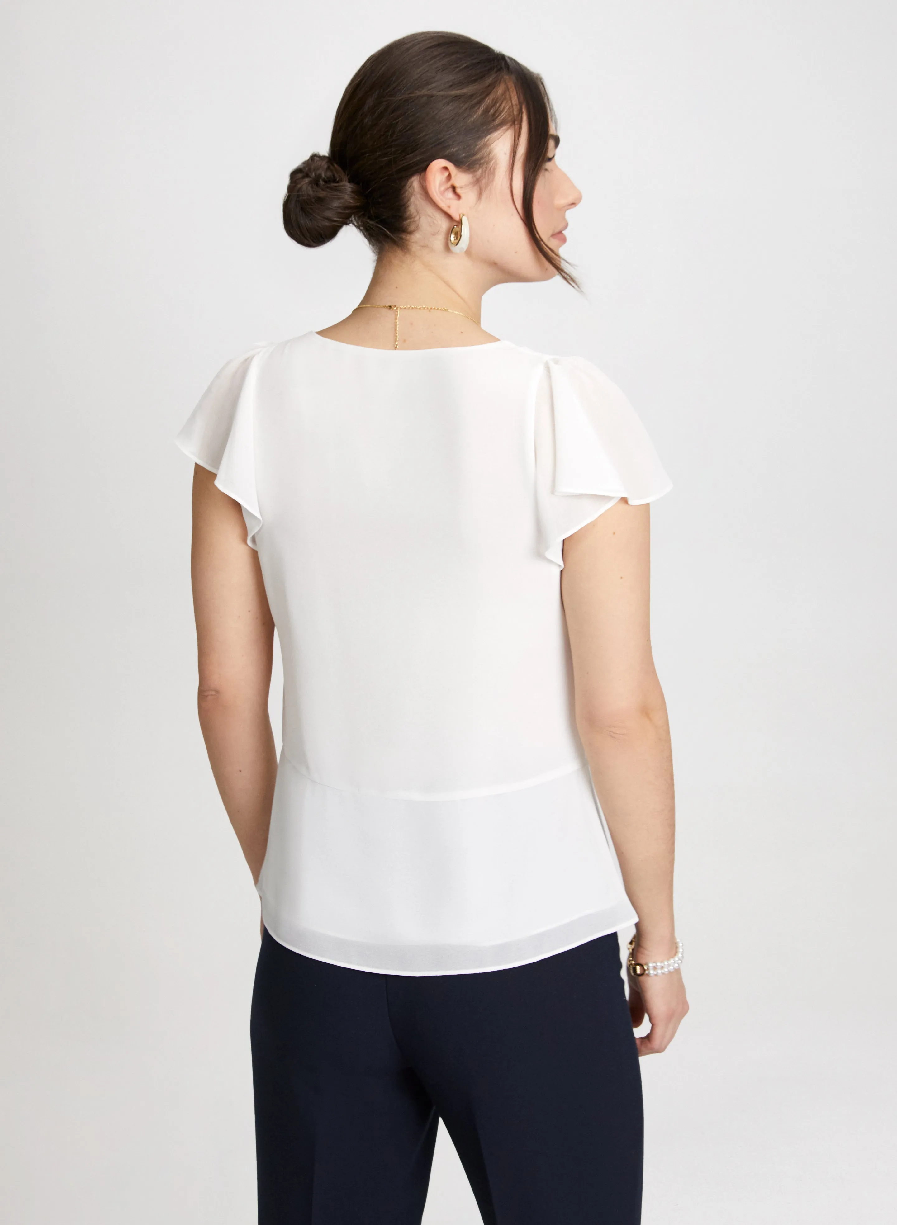 Ruffle Sleeve Top