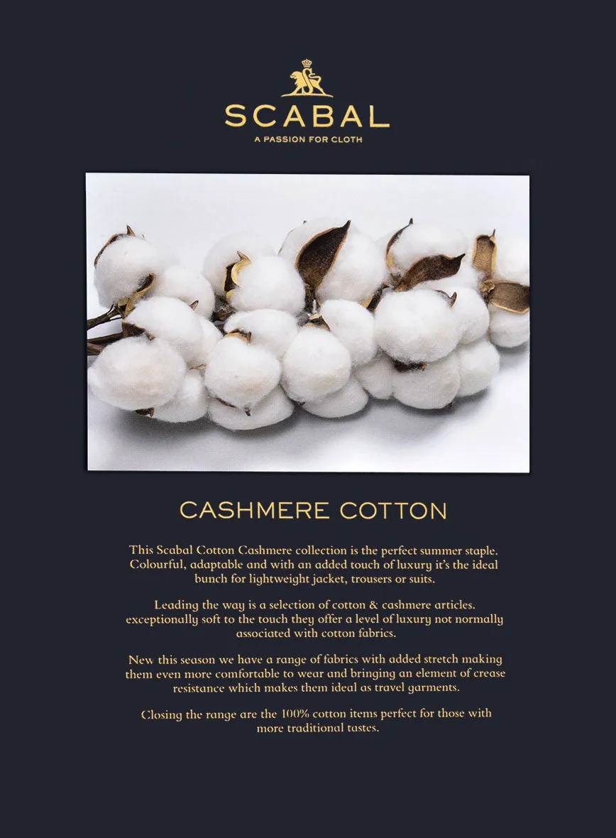 Scabal Khaki Cashmere Cotton Pants