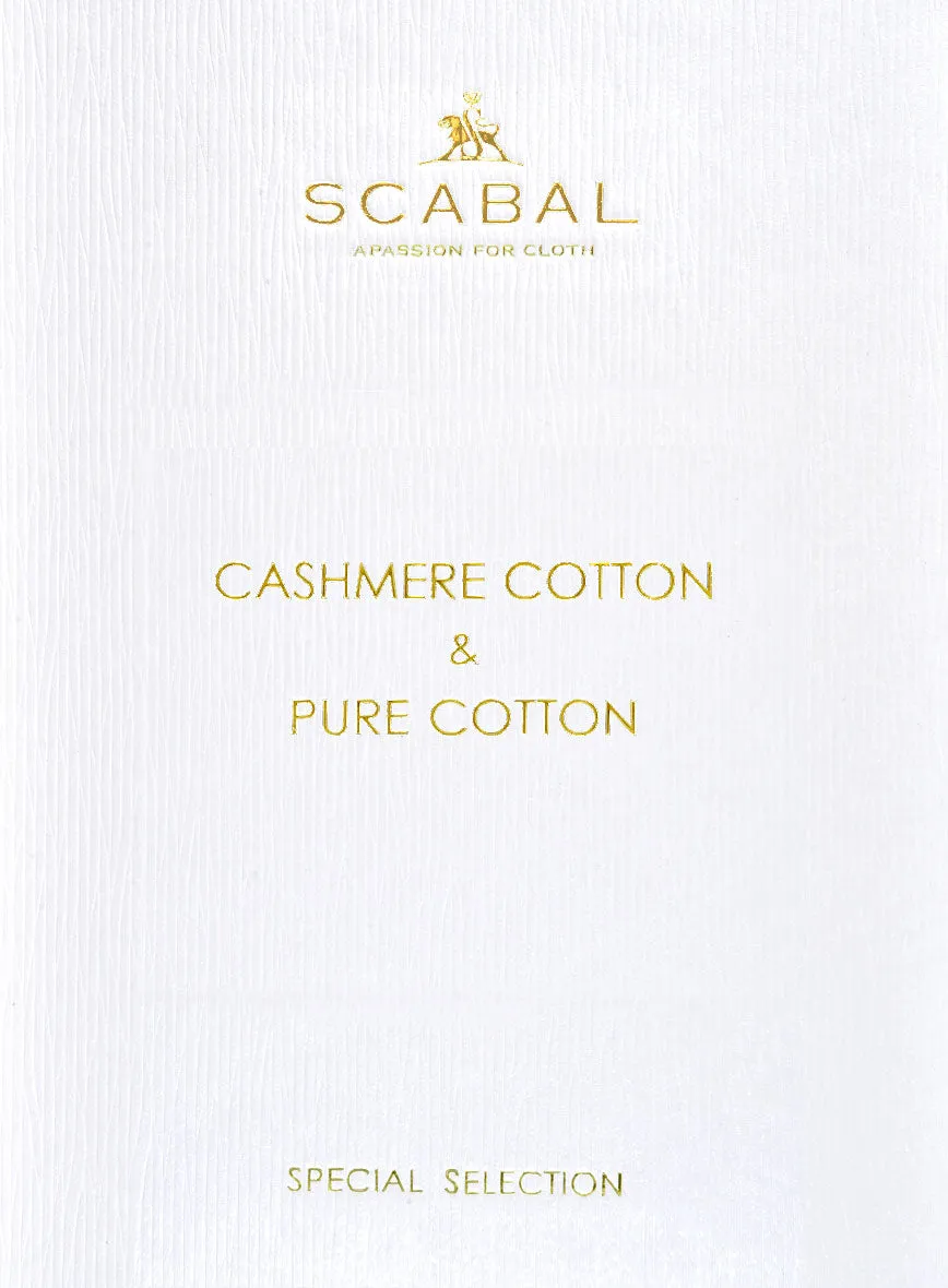 Scabal Khaki Cashmere Cotton Pants