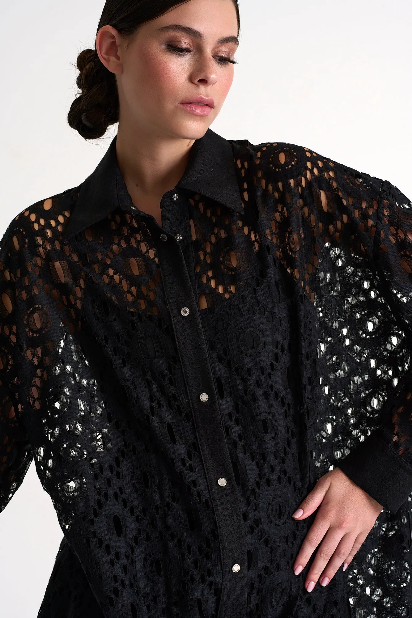 Shan Lili Modern Lace Shirt - 52443-83-800