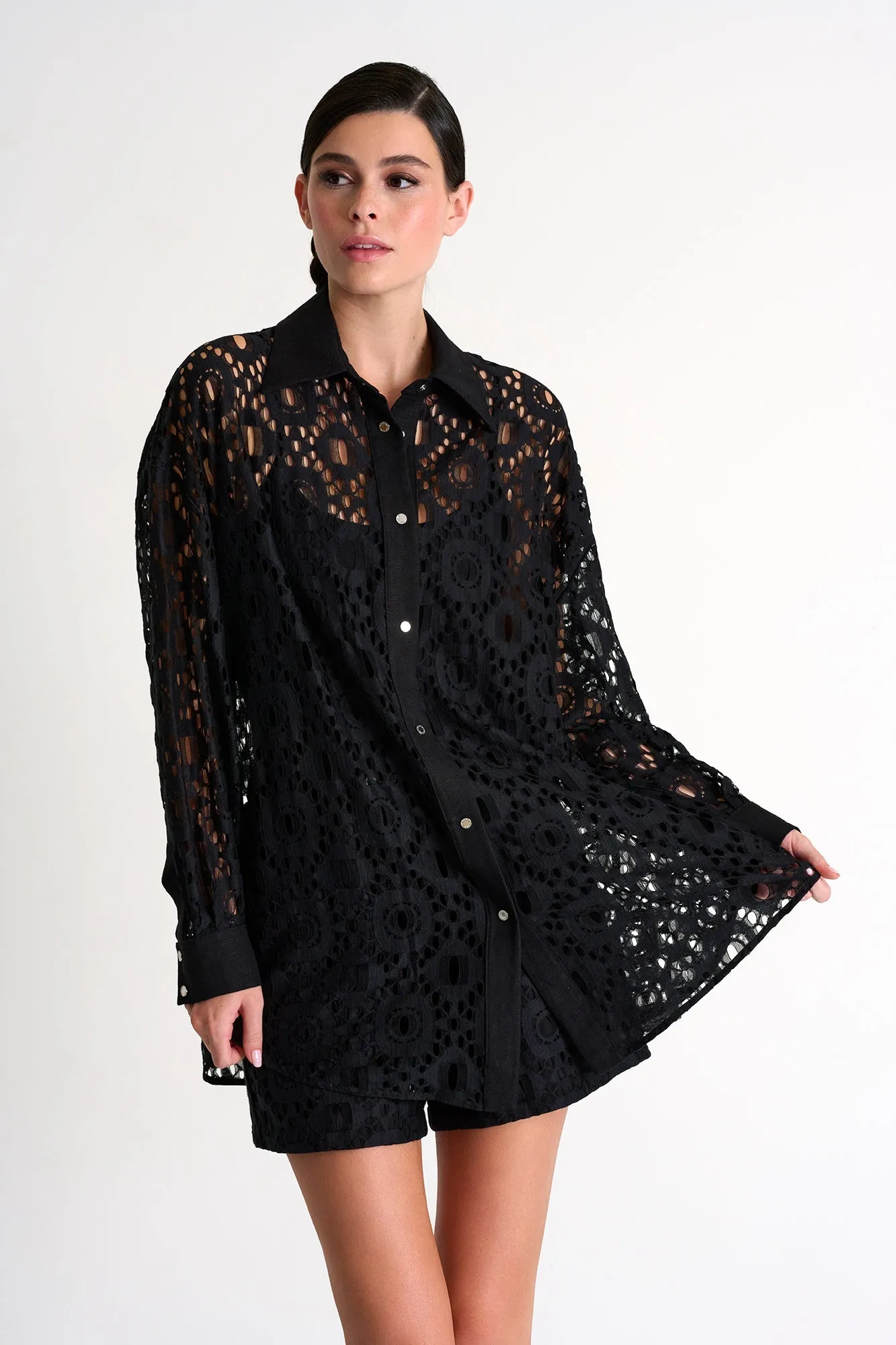 Shan Lili Modern Lace Shirt - 52443-83-800