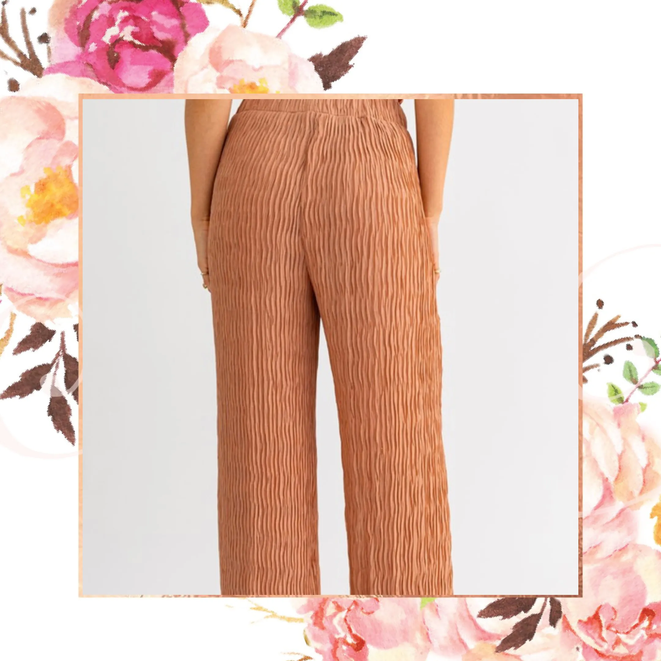 Sienna Crepe Pleated Pants