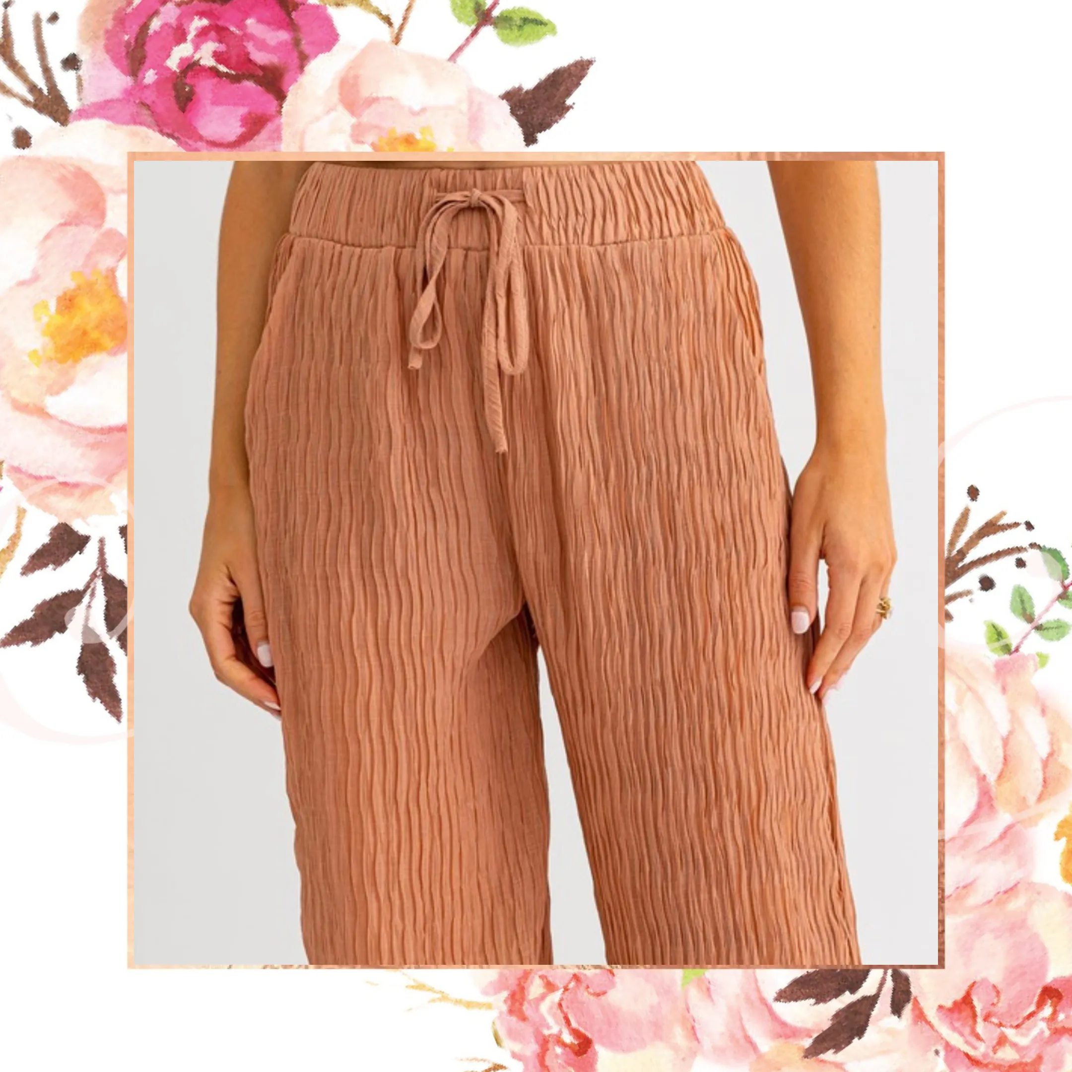 Sienna Crepe Pleated Pants