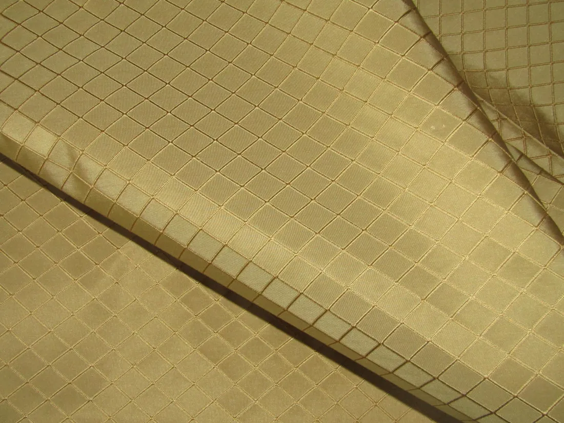 SILK TAFETTA JACQUARD GOLD DOBBY 54" WIDE TAFCJ1