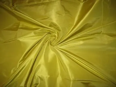 SILK TAFFETA FABRIC 60" wide Lime Green colour 7.35 yards [1499]