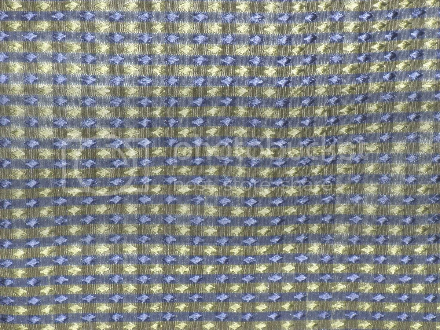 SILK TAFFETA FABRIC Grey,Pastel Yellow &amp; Indigo Blue color plaids with jacquard 54" wide TAFCJ8