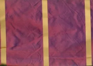 Silk taffeta MAGENTA IRIDESCENT  with satin stripe 54" wide TAFS66[2]