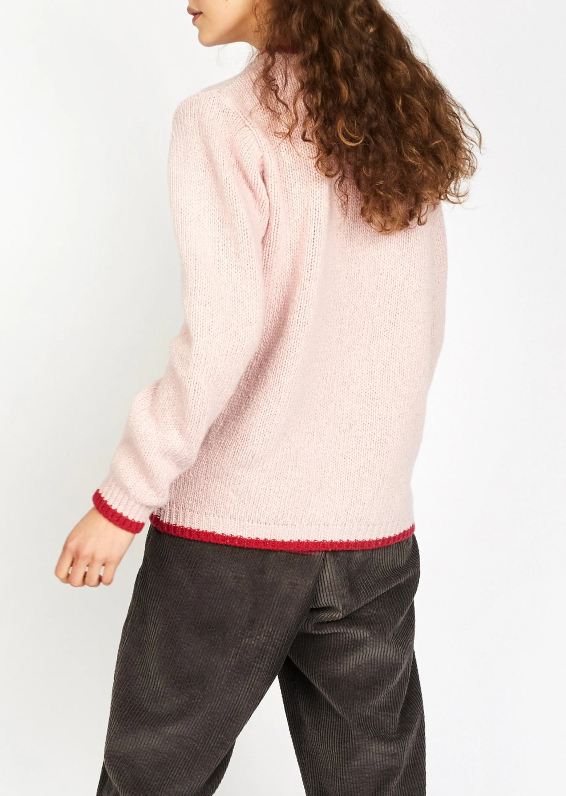 Slaney Crew Neck Sweater | Pink Mist