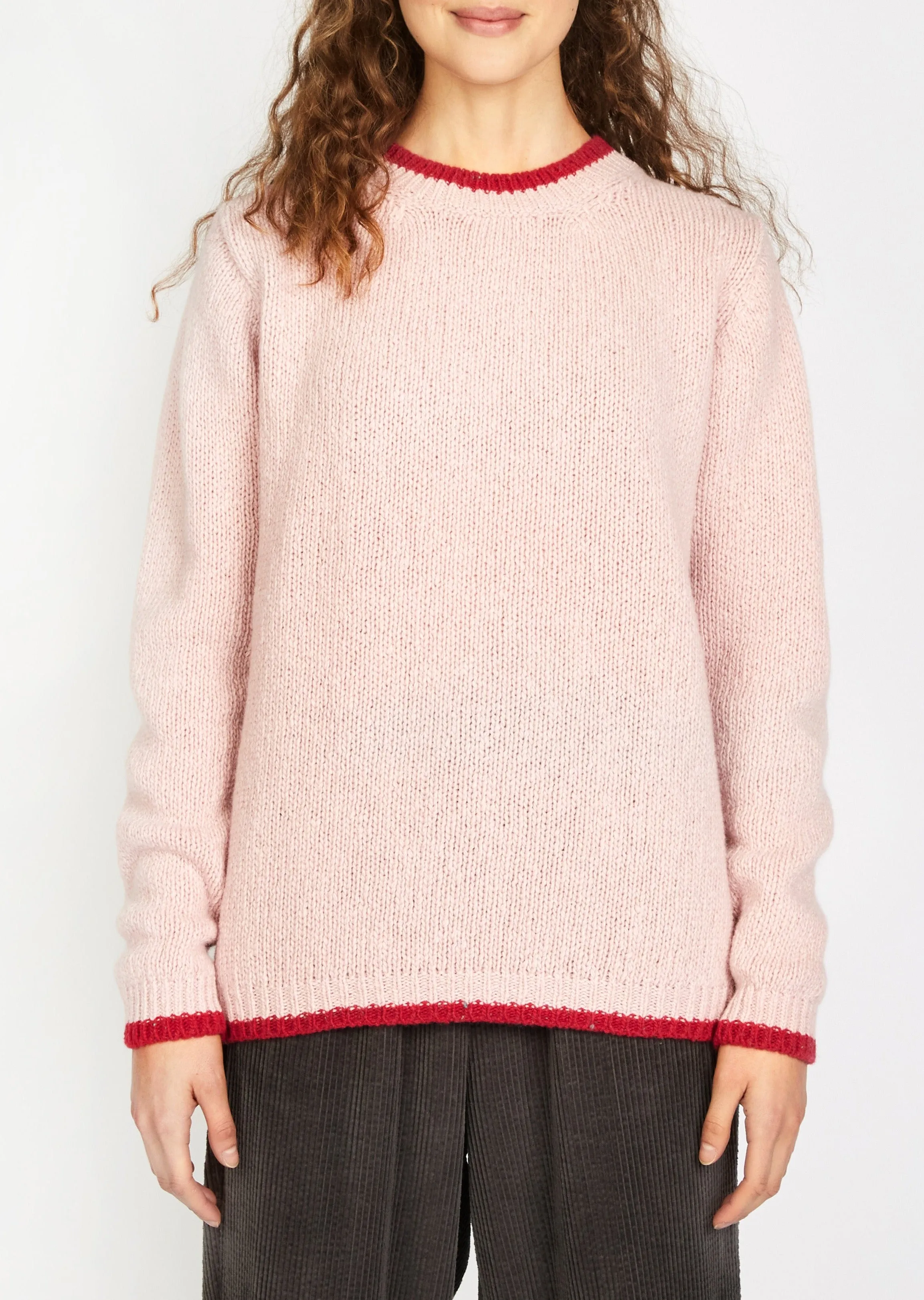 Slaney Crew Neck Sweater | Pink Mist