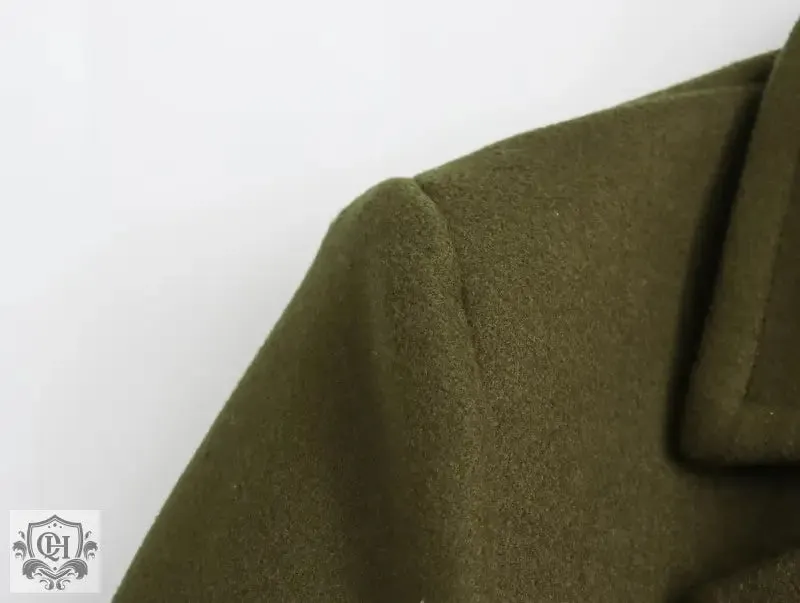 Solid Double Breasted Coat