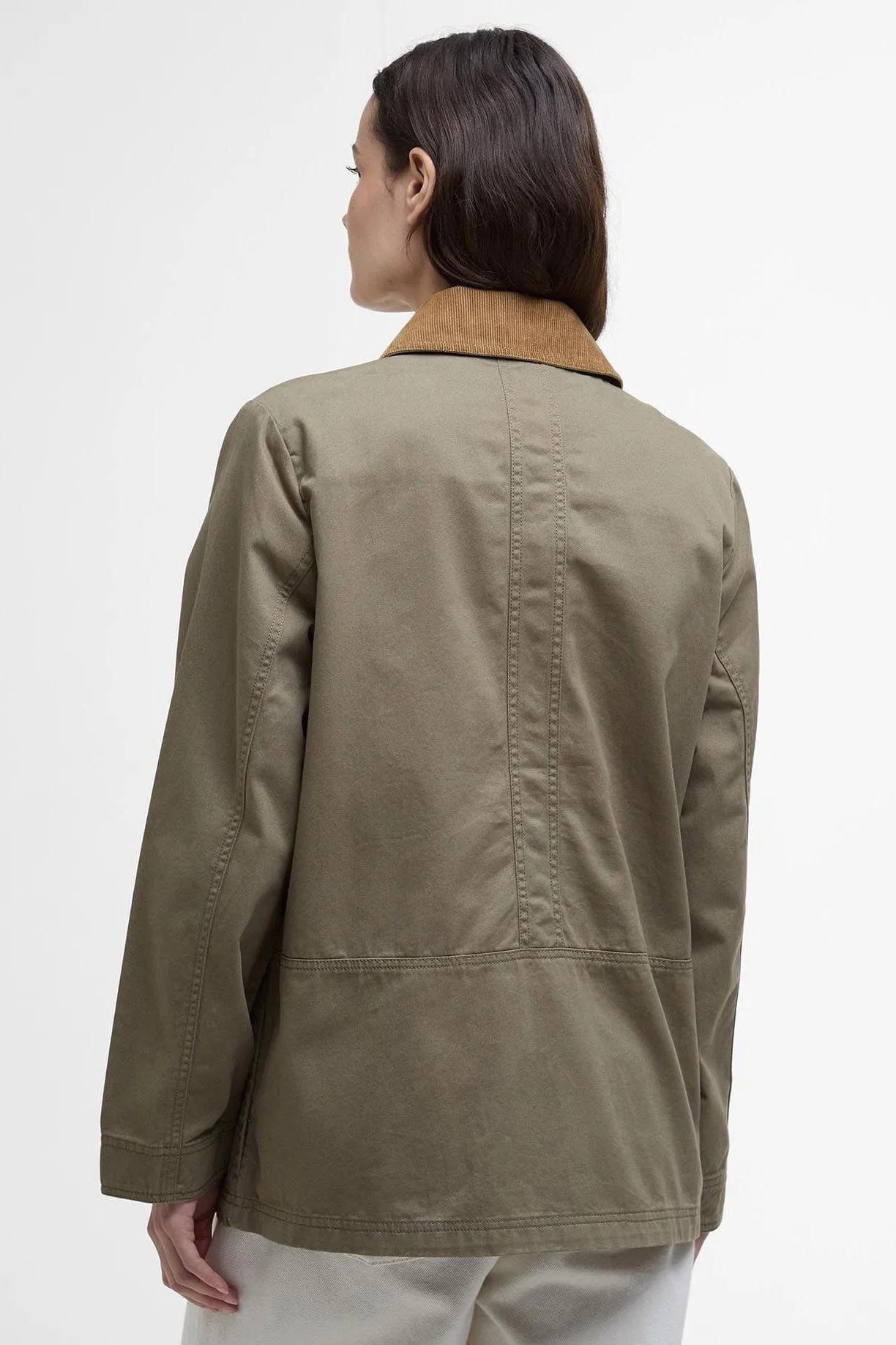 Sonnie Cotton Twill Casual Jacket - Dusky Green