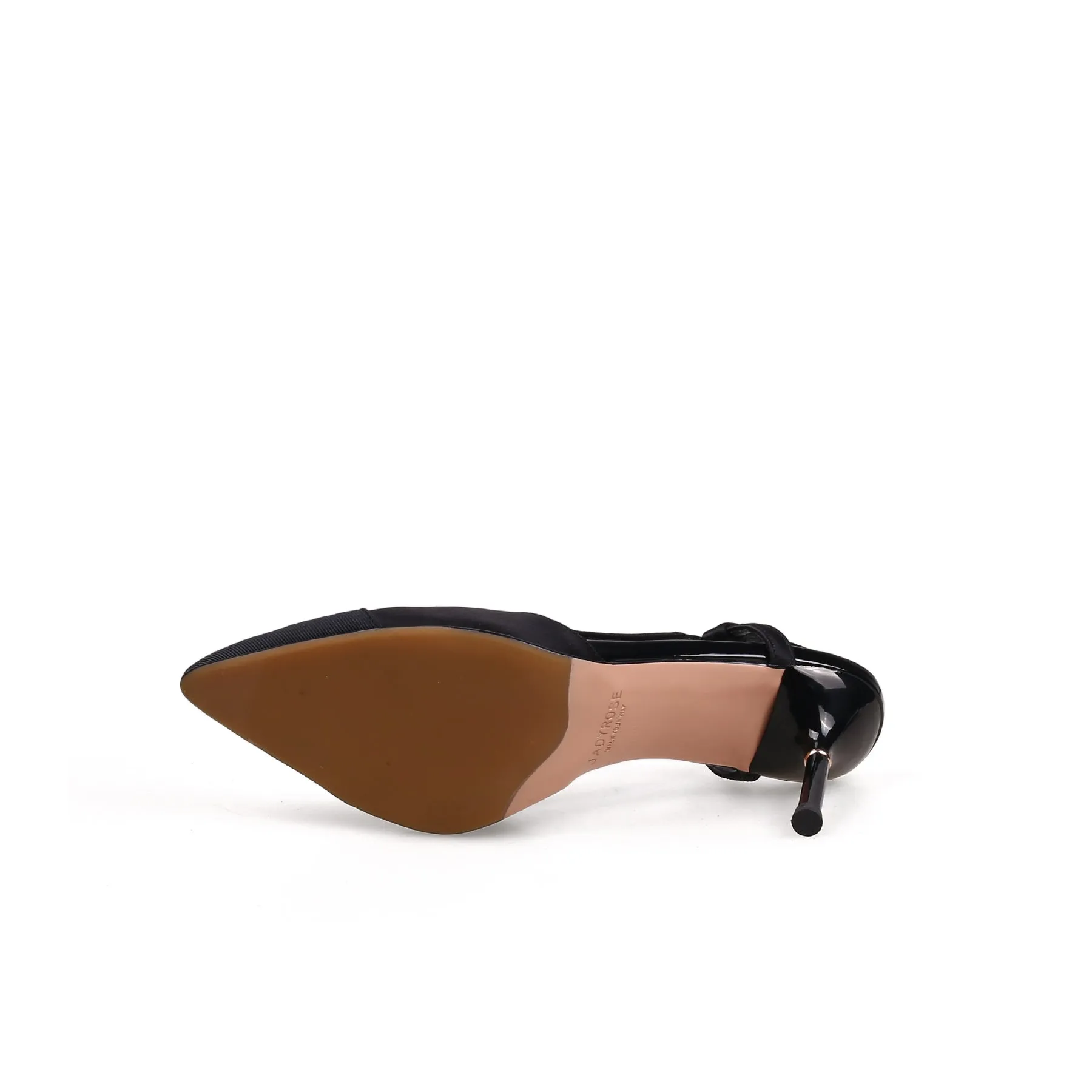 Suede Cap Classic Slingback Kitten Pumps