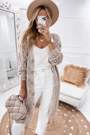 Sweater button cardigan